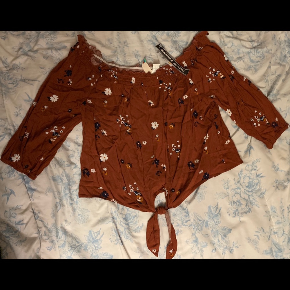 Off the shoulder crop top